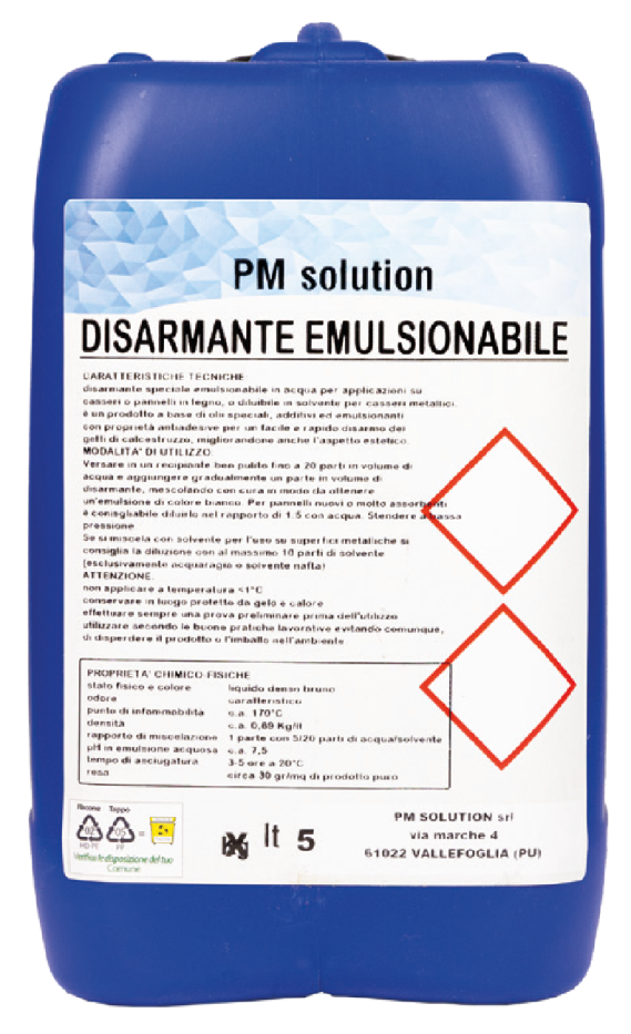 Disarmante emulsionabile universale